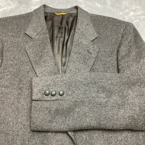 Vintage 100% Camel Hair‎ Blazer Jacket Mens 42L Gray Warren of Stafford USA